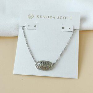 NEW Kendra Scott Elisa Silver Silver Filigree Necklace